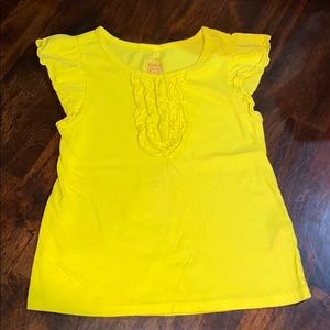 Yellow ruffle shirt